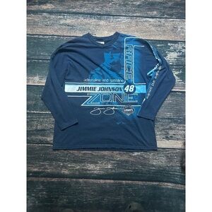 Vintage Y2K NASCAR Jimmie johnson T-Shirt #48 Long Sleeve Size XL